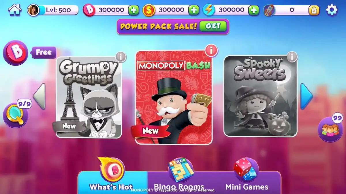 Bingo Bash Online Bingo Games Classic and Monopoly Bingo