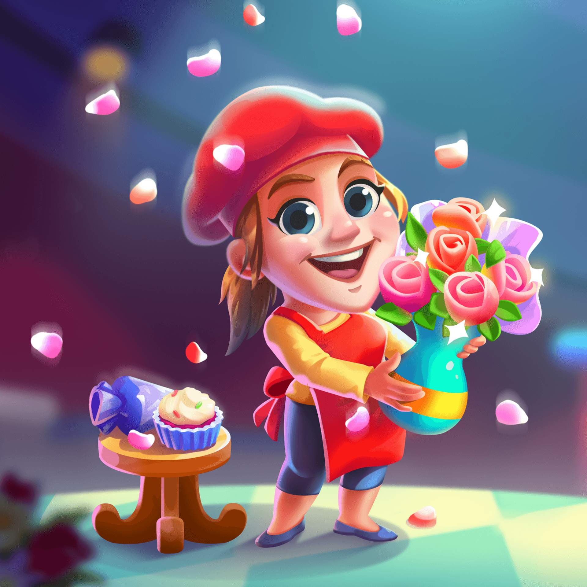 Image Showing Banner Of cakes and bouquets in Sweet MOM-ents Bingo Room