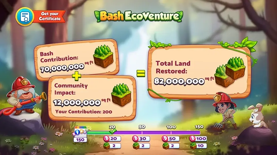 An Image of Article showing Bash EcoVenture - Protecting Marine Areas with Dots.eco New Season in Bingo Bash