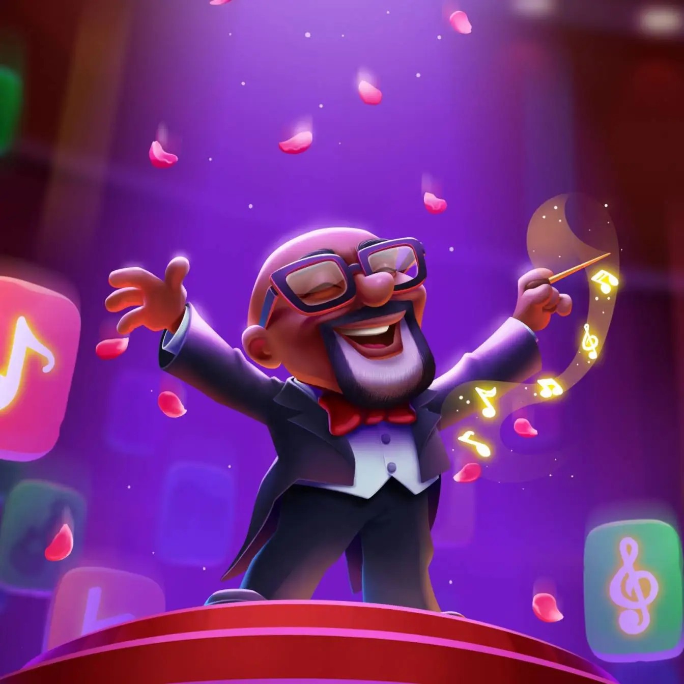 Image showing banner of  Help Lucius Conduct Orchestra By Calling Bingos In New Bash Beats Bingo Room
